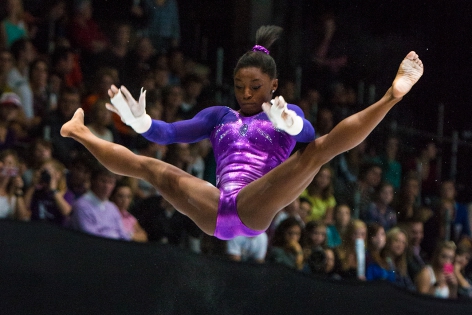  Simone Biles of USA during the Uneven Bars of the Artistic Gymnastics World Championships 2013 in Antwerpen, Belgium.